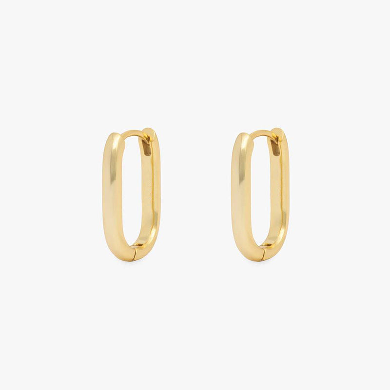 Simple Light Luxury Wind U-shaped Glossy Electroplating Ear Buckle