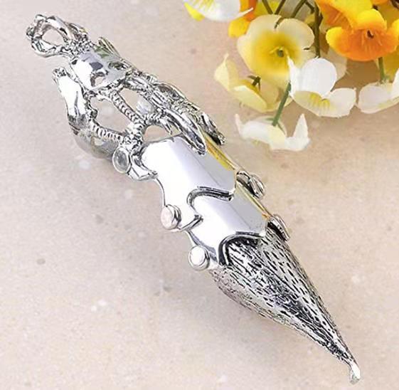 Women's & Men's Halloween Punk Gothic Metal Armor Bendable Rings