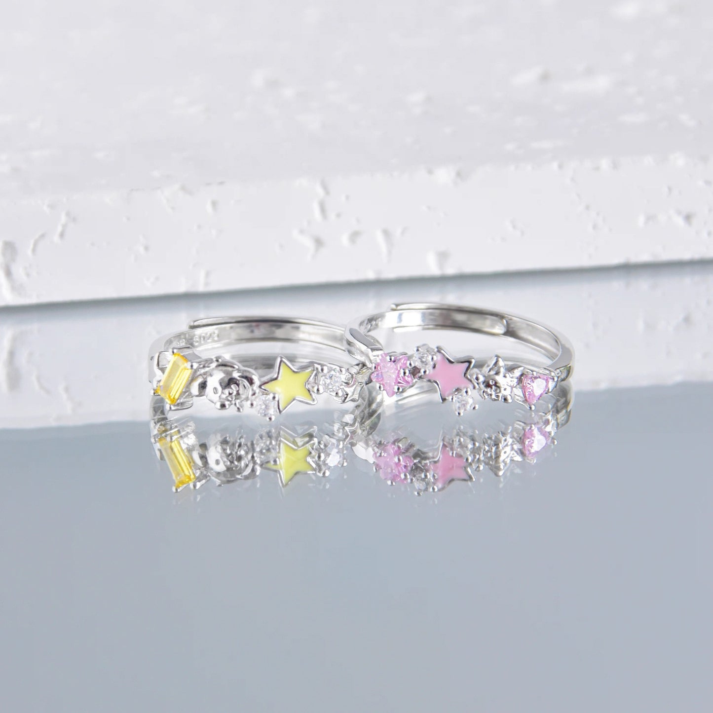 Women's Sweet For Design Cute Couple Holiday Gift Ring