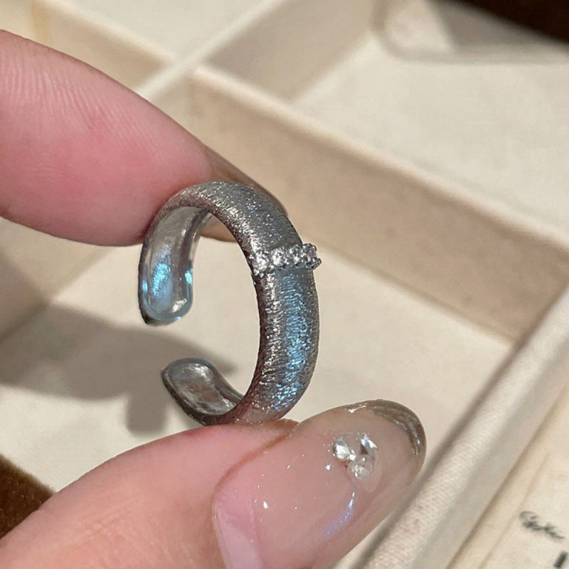 Women's Sier Simple Light Luxury High-grade Index Finger Open Rings