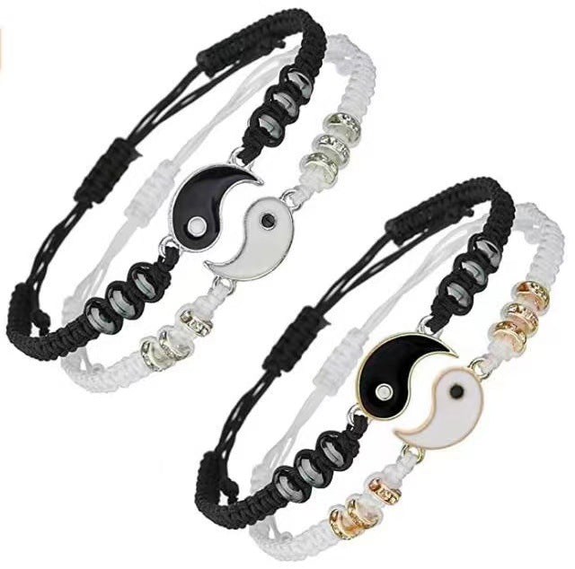 Dragon Tai Couple Woven Appetizer Good Friend Necklaces