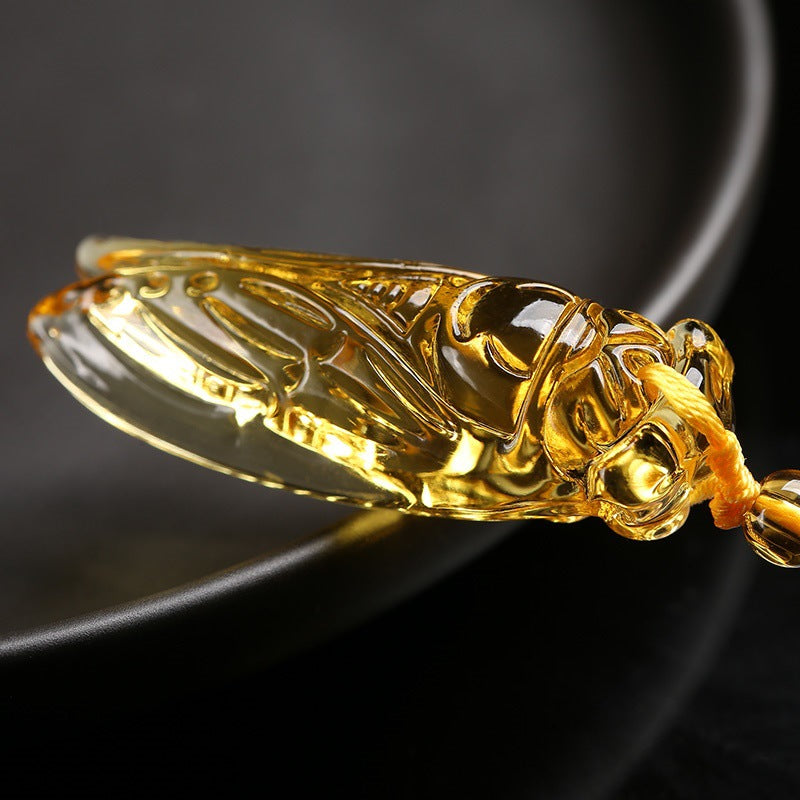 Women's & Men's Cicada Crystal Golden Make Great Coup Sweater Pendants