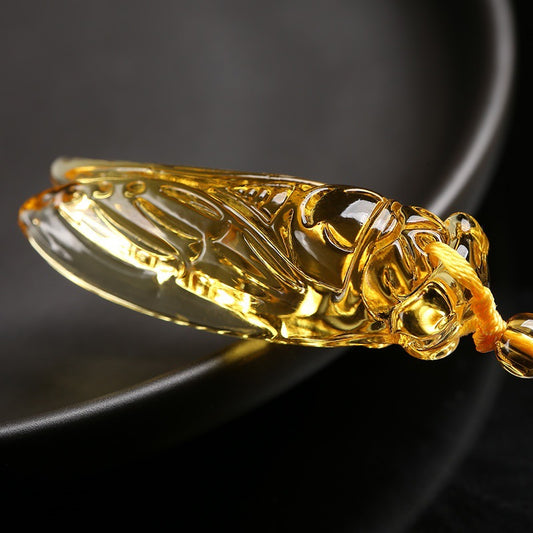 Women's & Men's Cicada Crystal Golden Make Great Coup Sweater Pendants