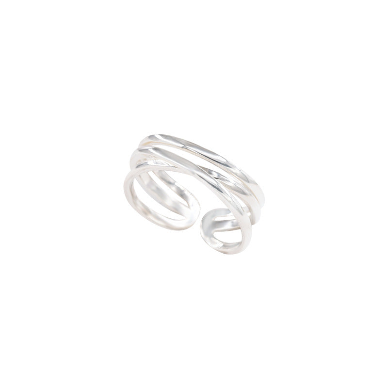 Women's Cross Winding Simple Elegant Niche High-grade Rings