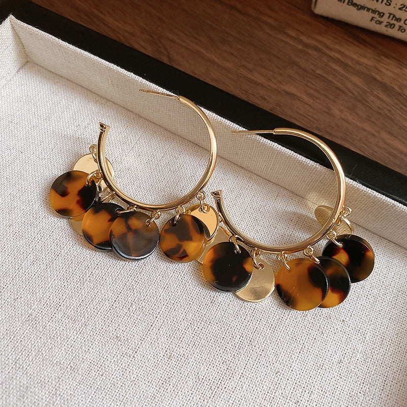 Chinese Style Coffee Color Wooden Bead Light Luxury High-grade Mori Rings