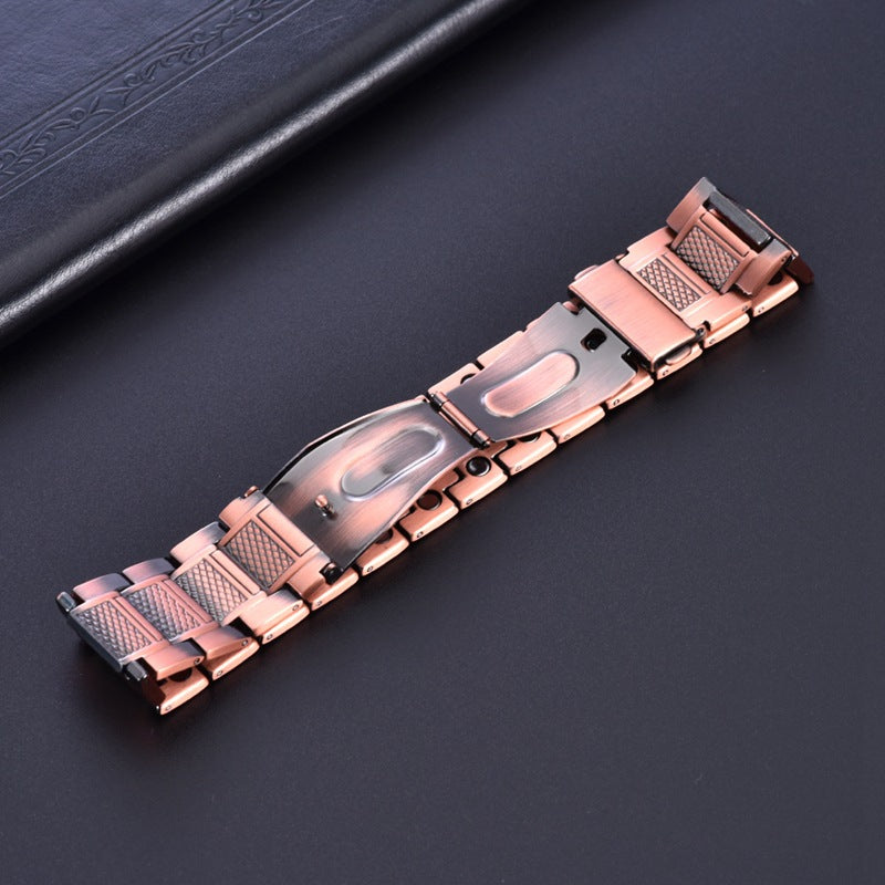 Men's Retro Double Row Magnet Magnetic Energy Bronze Therapy Bracelets