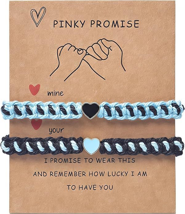 Hand-woven Alloy Love Adjustable Couple Band Bracelet