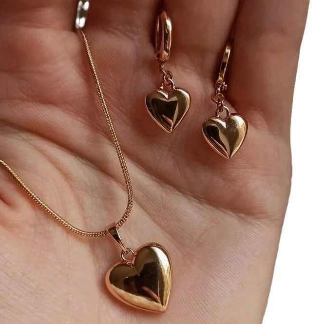 Peach Heart Suit Jewelry High-grade Versatile Necklaces