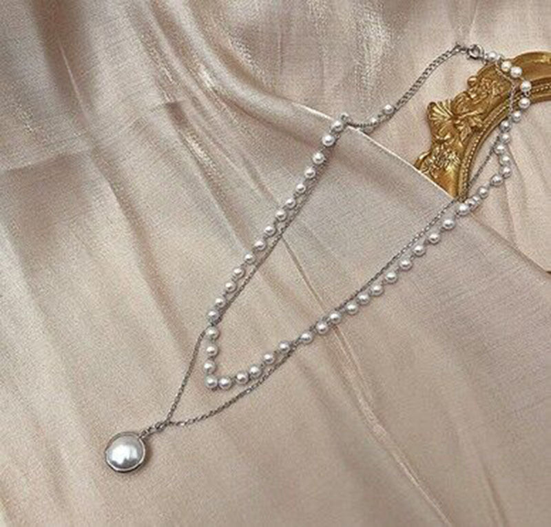 Short Clavicle Chain Simple Pearl Female Niche Design Necklaces