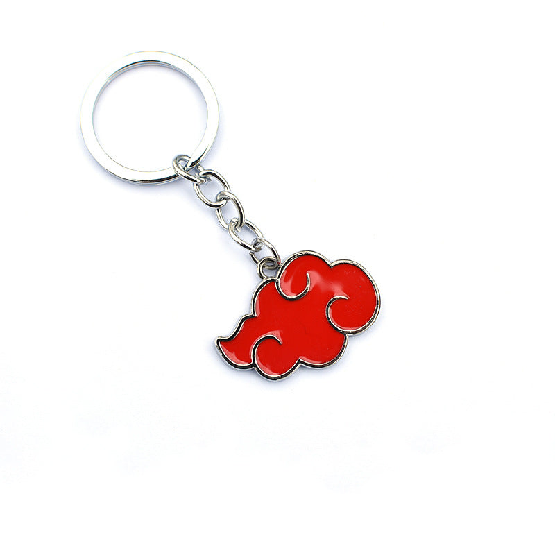 Attack Allen Giant Key Ninja Small Organization Red Cloud Notes Necklace