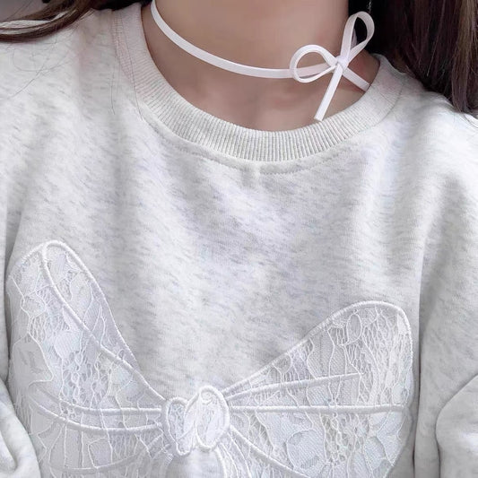 Leather Bow Hot Vintage Female Niche Necklaces
