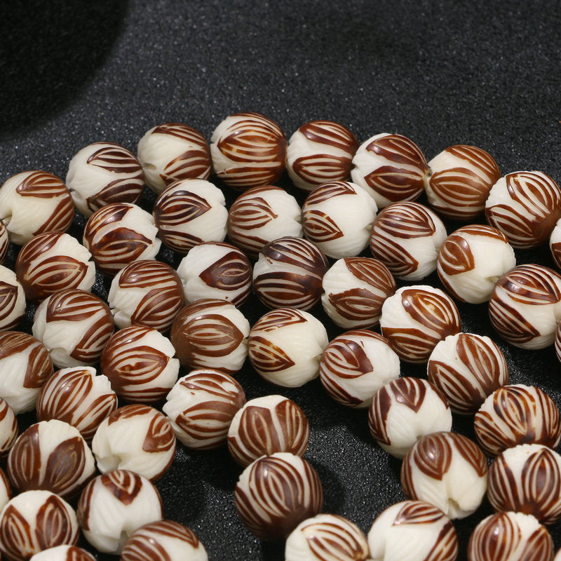 Bodhi Lotus White Corypha Beads Root Bracelet
