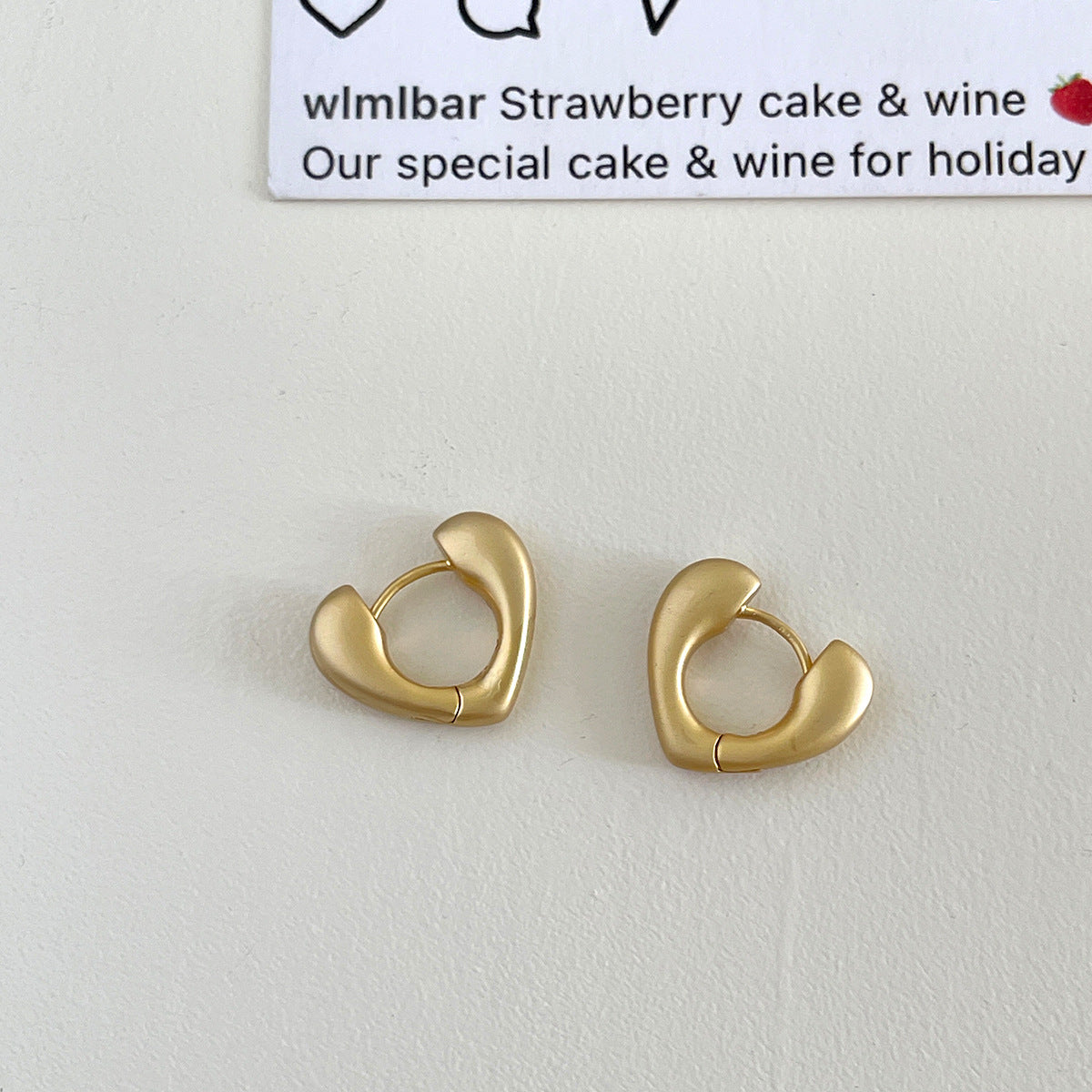 Women's Heart Exquisite Fashion Sier Needle Ear Clip Unique Beautiful Earrings