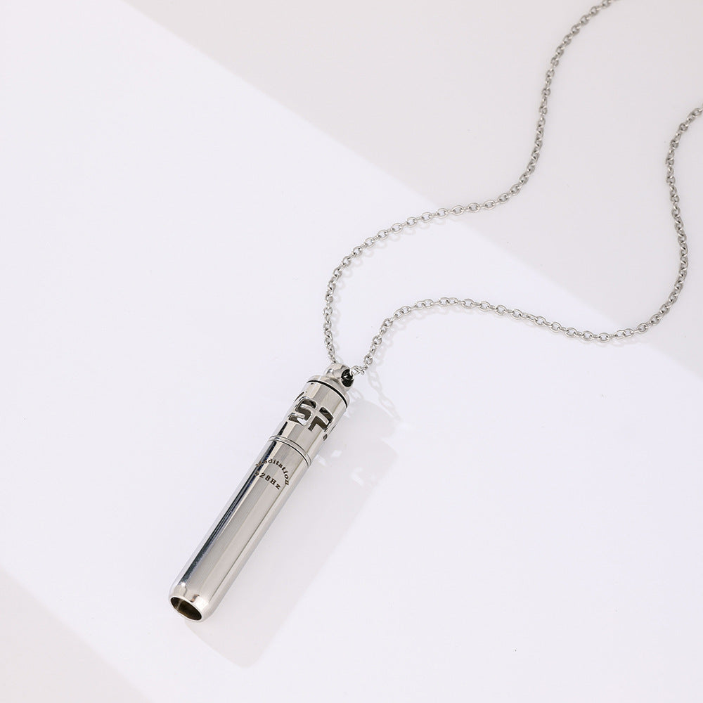 Rocket Meditation Breathing Whistle Hz Decompression Necklaces