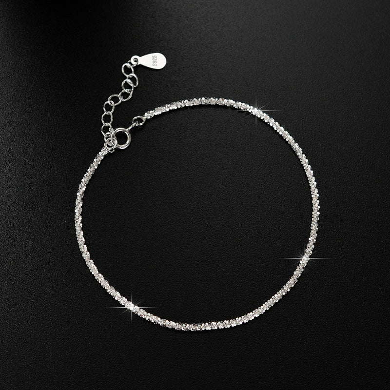 Women's Starry Cauliflower Simple Sterling Sier Sparkling Bracelets