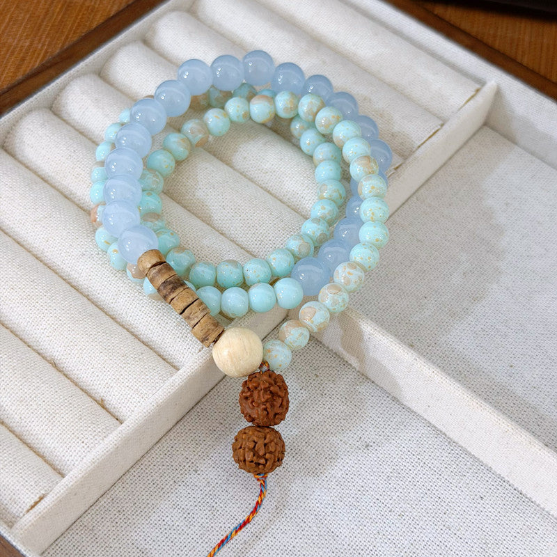 Double Layer Twin Chinese Style Safe National Circle Niche String Bracelet