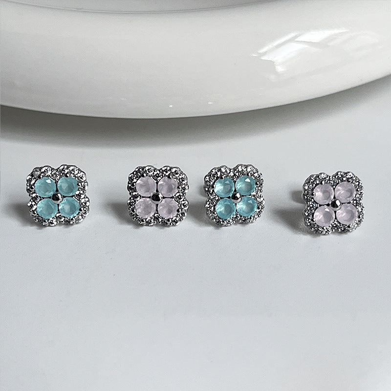 Women's Ear Bone Titanium Steel Flat Pin Sleeping No Need To Stud Earrings