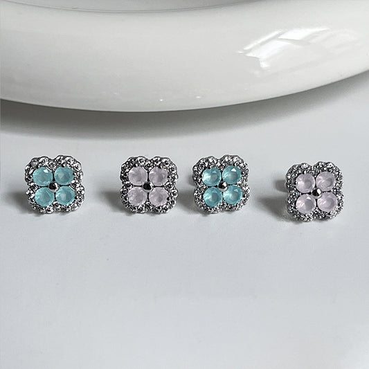 Women's Ear Bone Titanium Steel Flat Pin Sleeping No Need To Stud Earrings