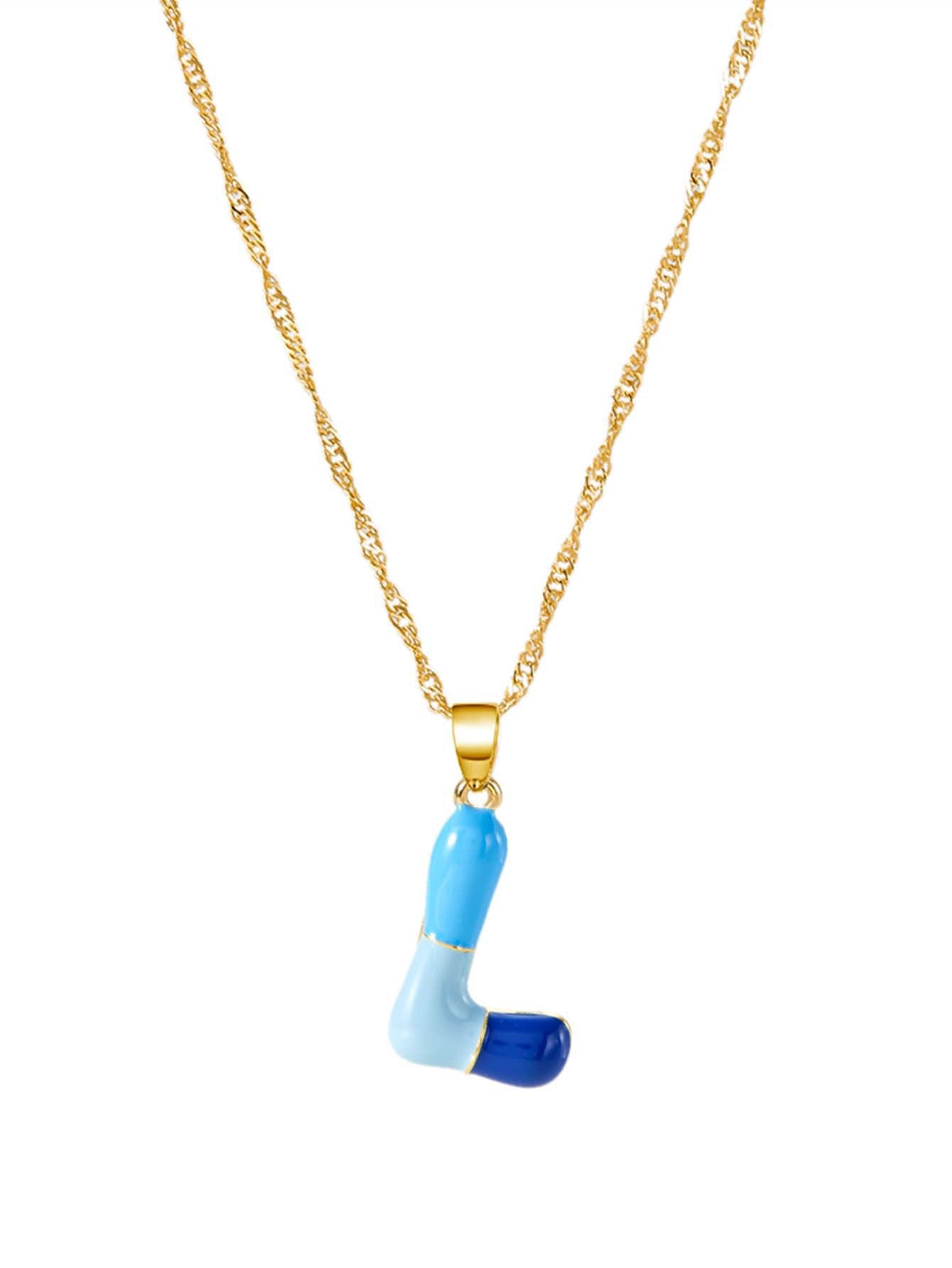 Jewelry Epoxy Bubble Dopamine Letter English Necklaces