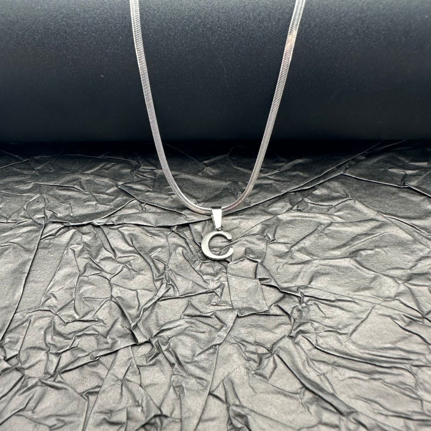 Letter Blade Chain Stainless Steel Material Necklaces