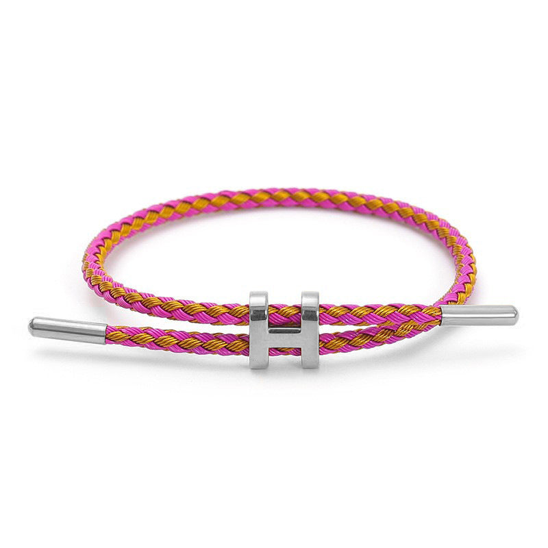 Wire Rope Adjustable Hard Pure Gold Accessory Bracelets
