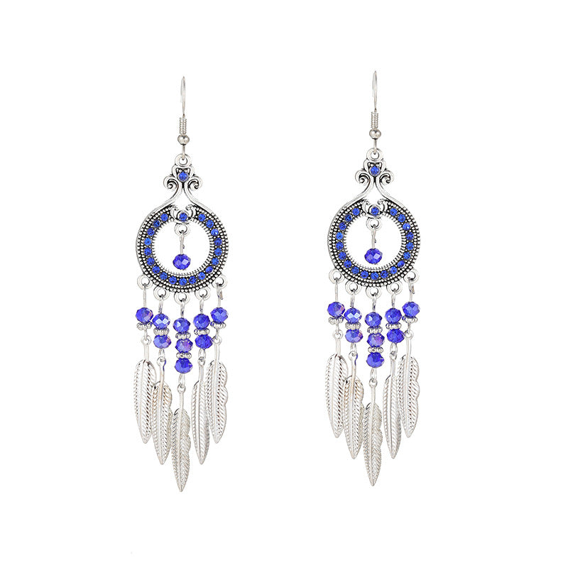 Artistic Sense Personalized Your Round Ethnic Earrings