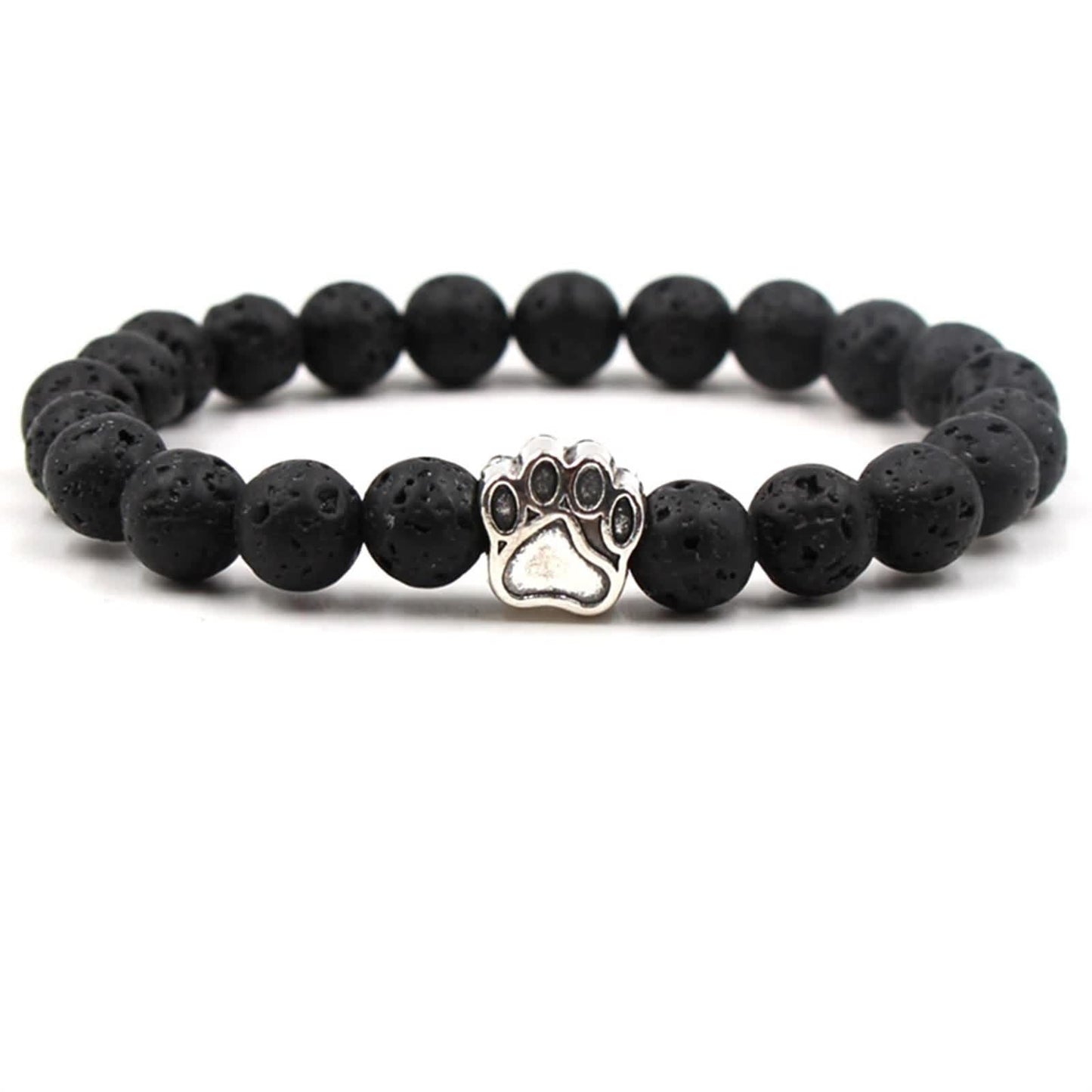 Holiday Gift Beaded Adjustable Foot Volcanic Rock Obsidian Turquoise Dog's Bracelets