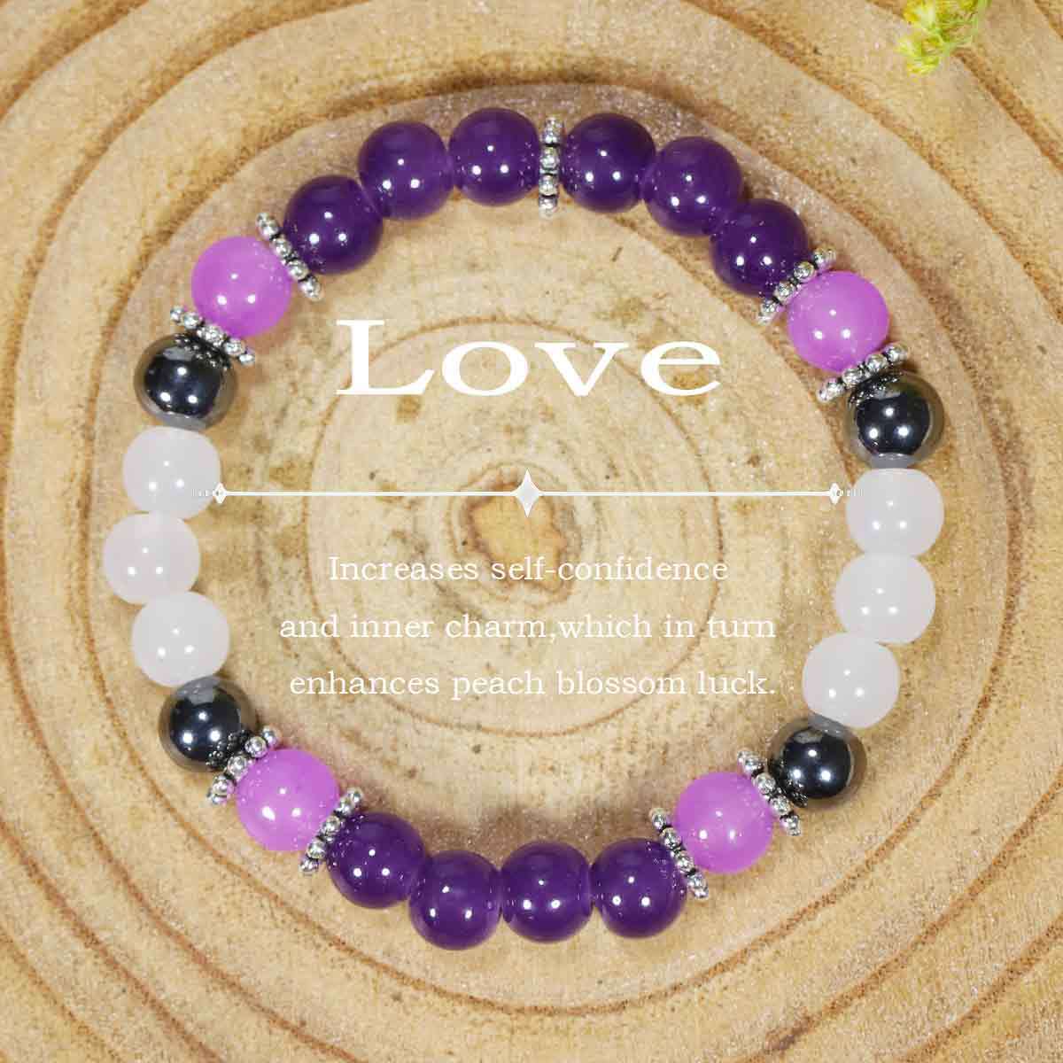 Tigereye Natural Stone Beaded Crystal Unisex Bracelet
