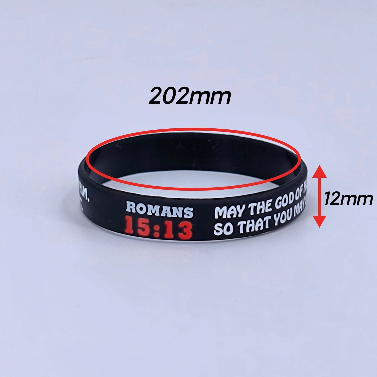 Women's & Men's Scripture Believers Belief Famous Wrist Strap Silicone For Bracelets