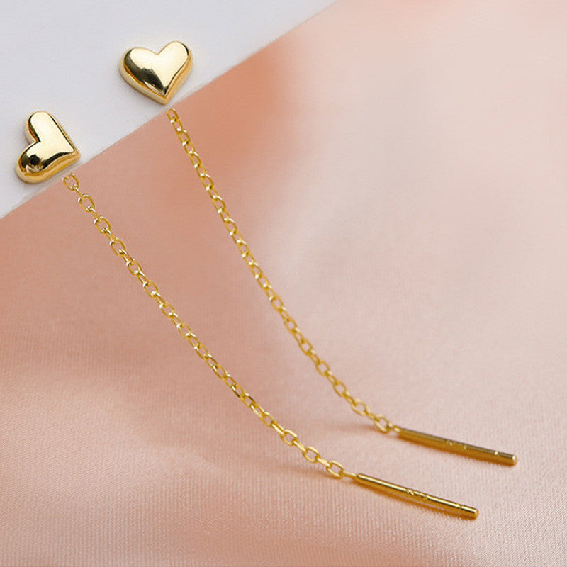 Women's Love Long Tassel Thread Artistic Temperament Ear Line