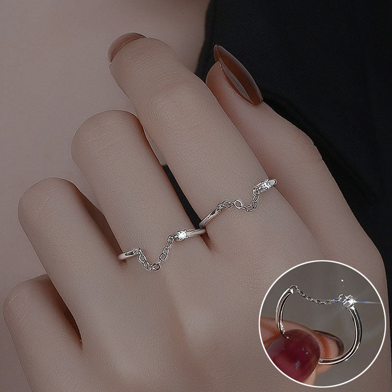 Women's Sweet Simple Bamboo Fashion Graceful Personality Sier Rings