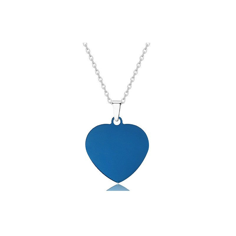Laser Color Printing Material Holiday Gift Lettering Stainless Necklace