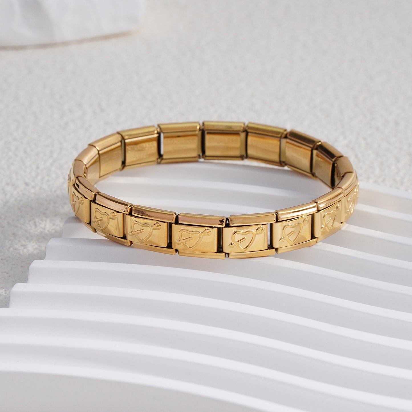 Innovative Classic Module Gold-plated Pattern Stainless Bracelets