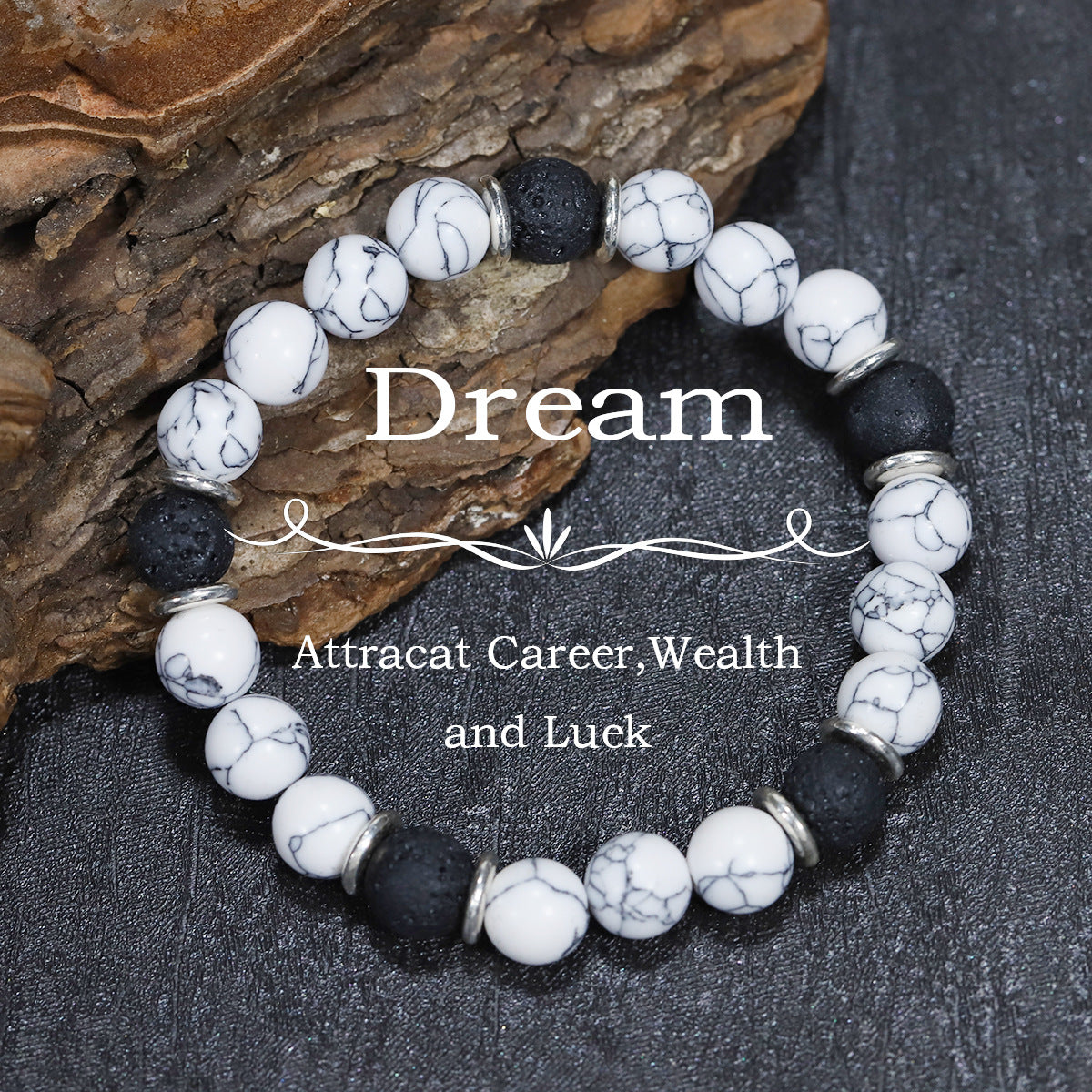 Tigereye Natural Stone Beaded Crystal Unisex Bracelet