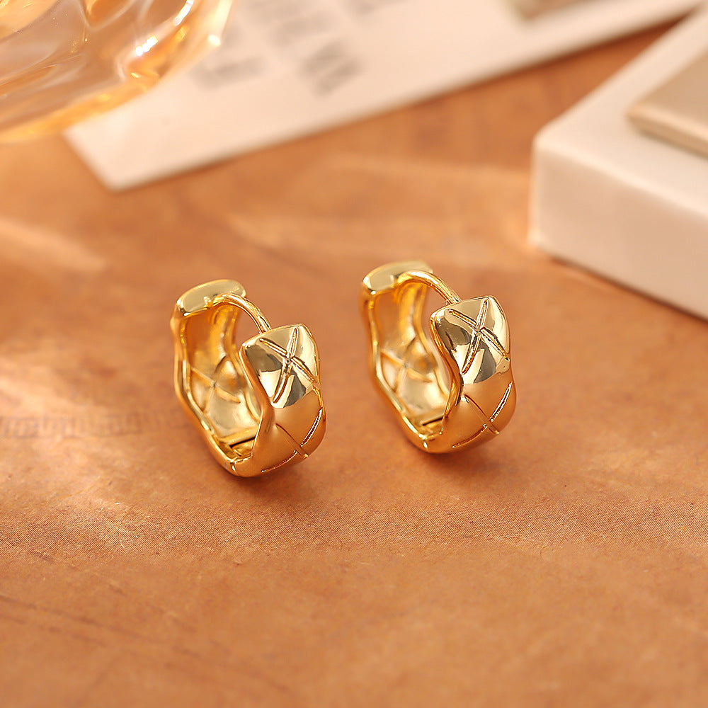 Ear Clip High-grade Simple Elegant Metal Fashionable Earrings