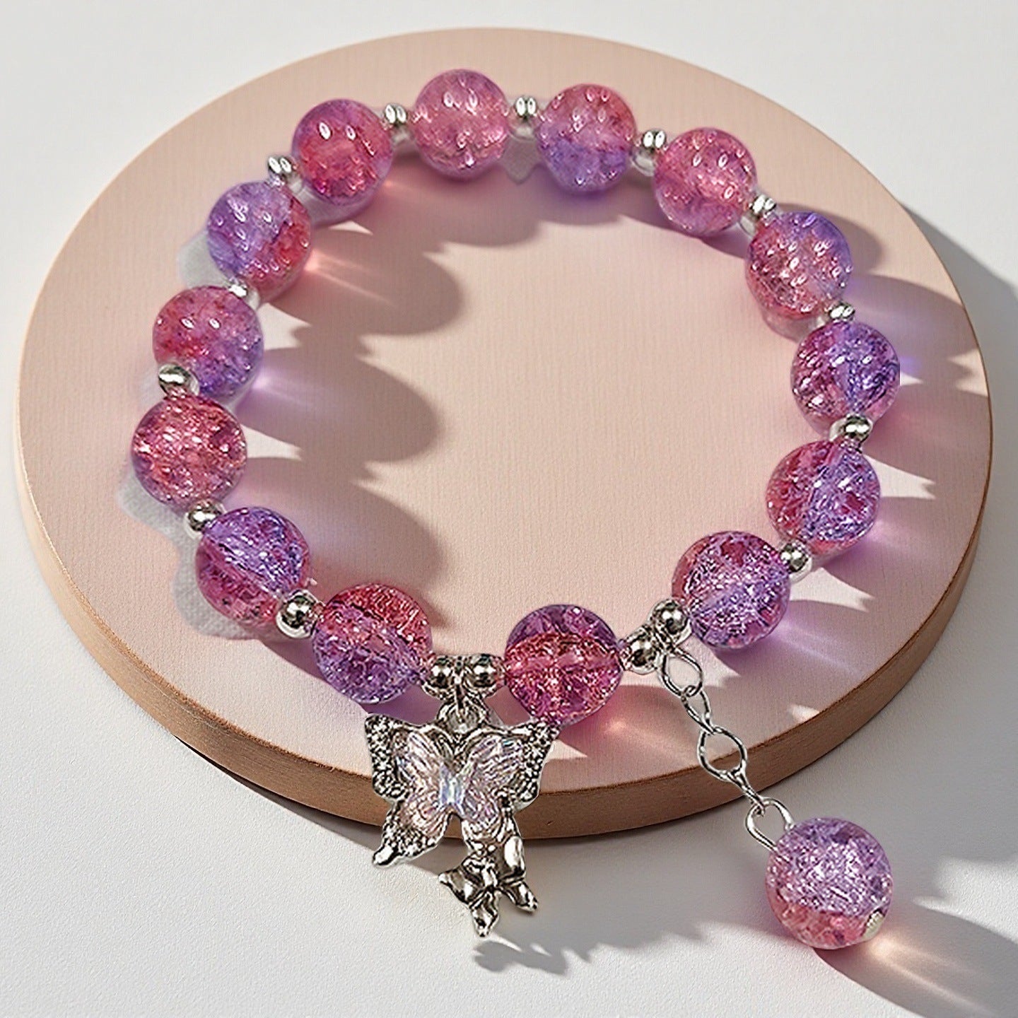 Fantasy Flower Glazed Female Gradient Contrast Bracelet