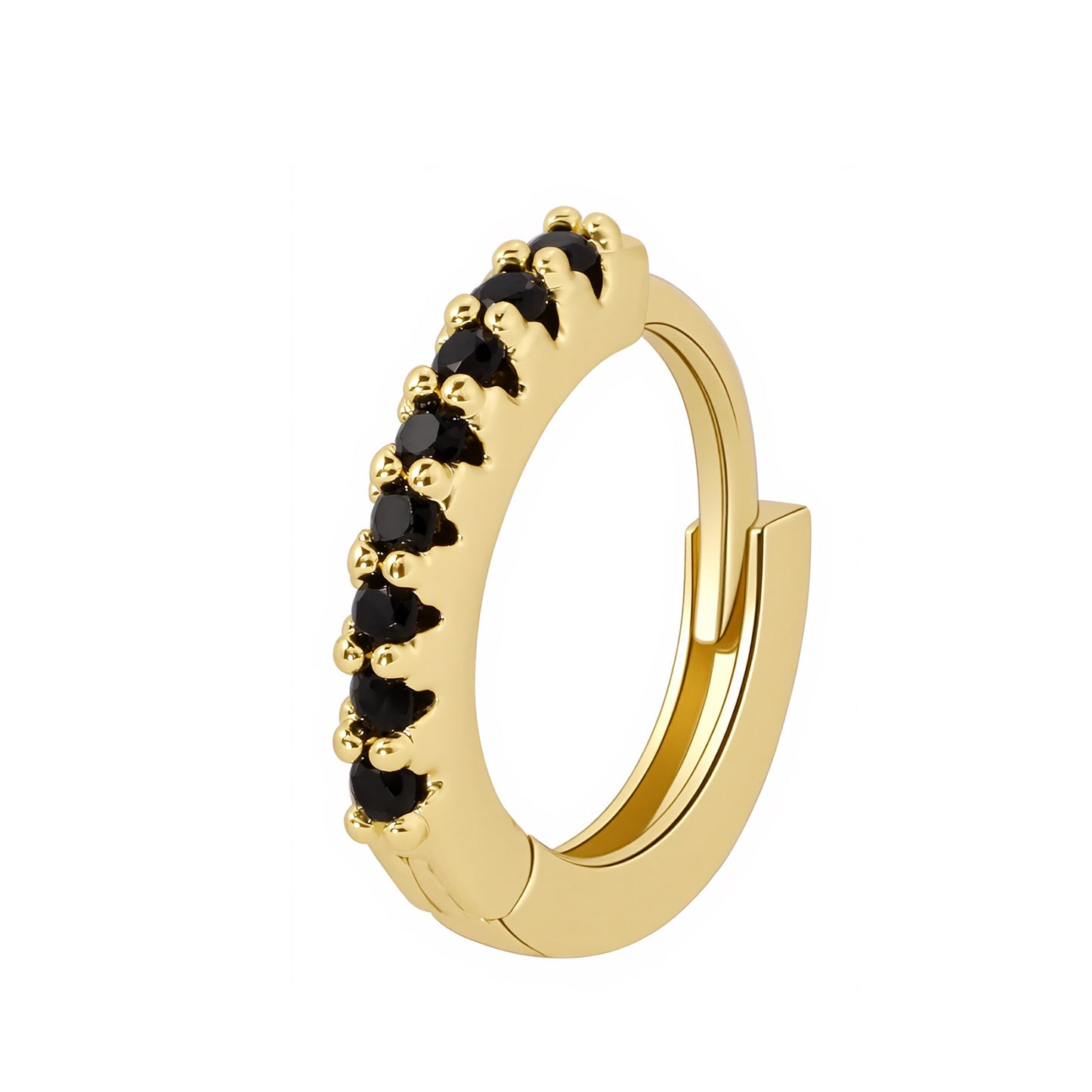 Women's Gang Drill Color Zircon Fashion Minimalism Copper Plating Earrings