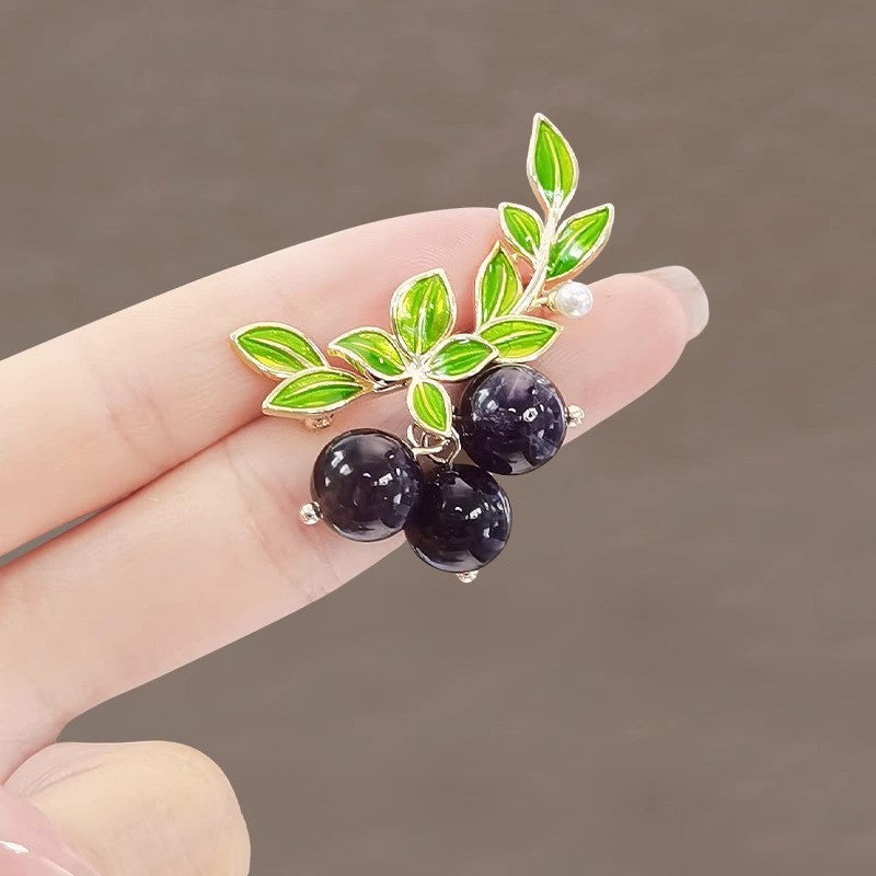 Golden Pearl Corsage Wheat Brooch Female High-grade Brooches