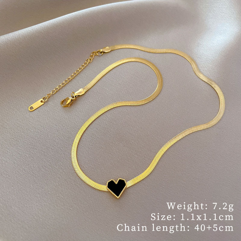 Titanium Steel Love Plate Suit Personality Necklaces