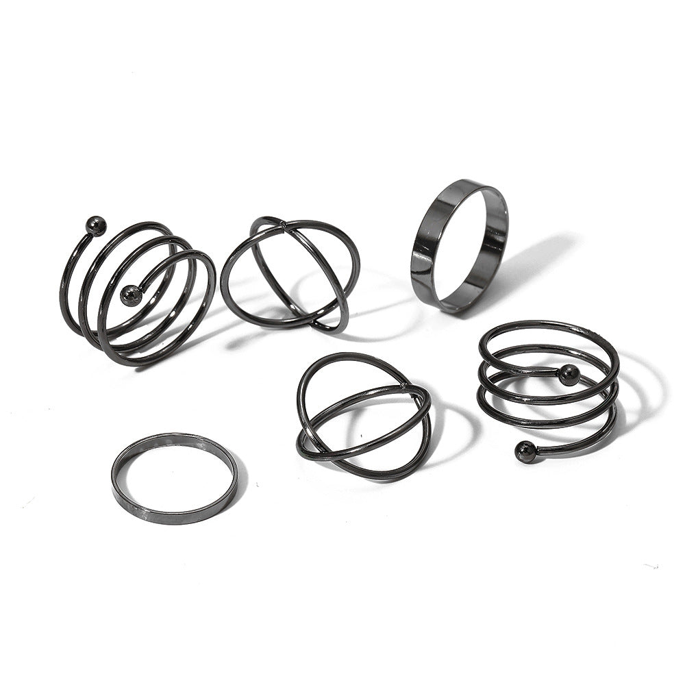 Metal Knuckle Creative Simple Style Set Rings