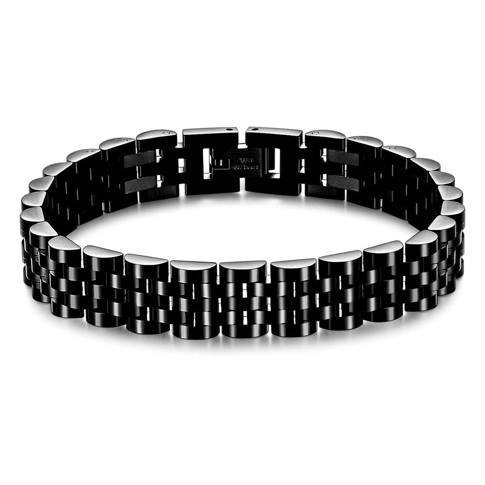 Men's Stainless Steel Strap Business Fashion Gift For Father's Bracelet