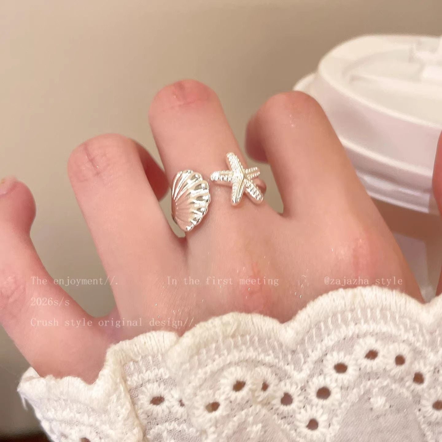Zircon Simple Female Opening Adjustable Index Finger Light Luxury Rings