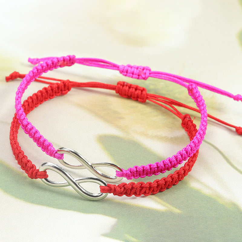 Lucky Carrying Strap Hand Weaving Couple Bracelets