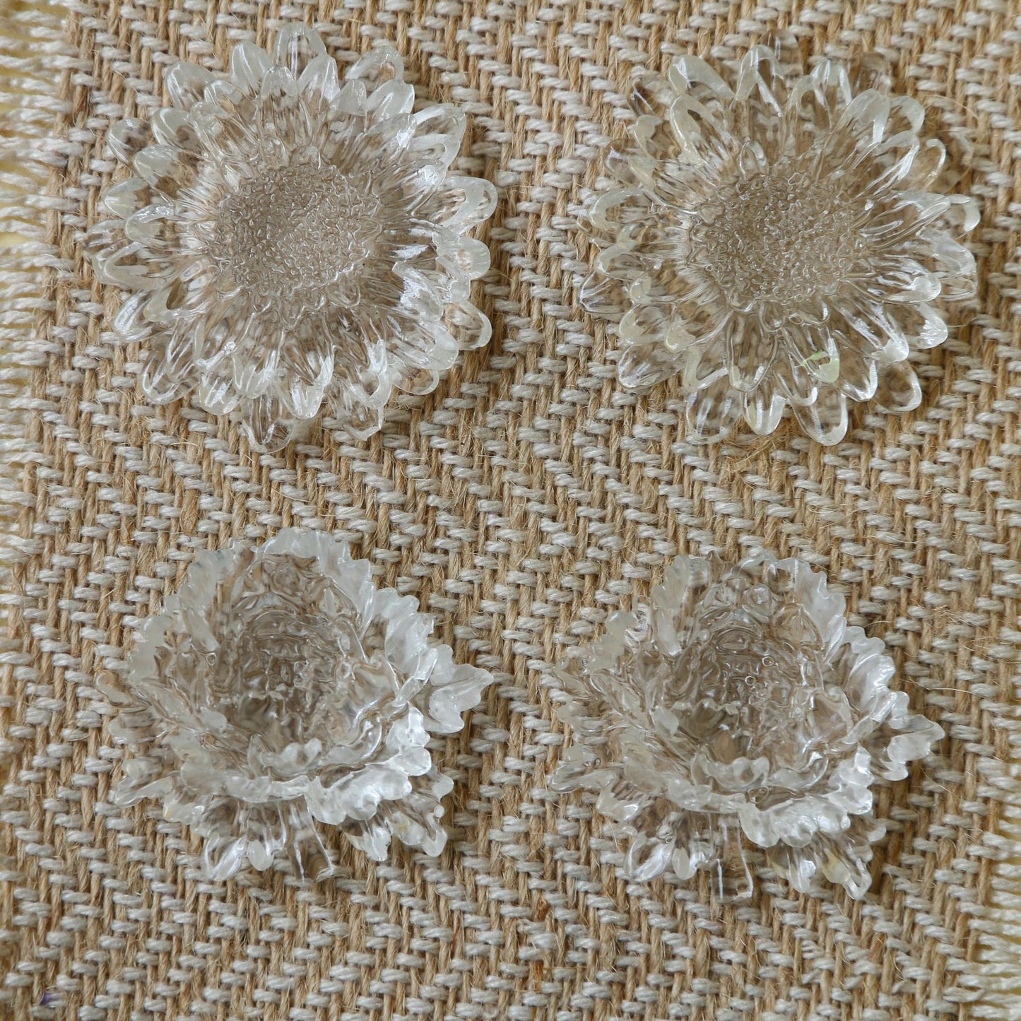 Simple Style Transparent Daisy Handmade Sweet Hair Earrings