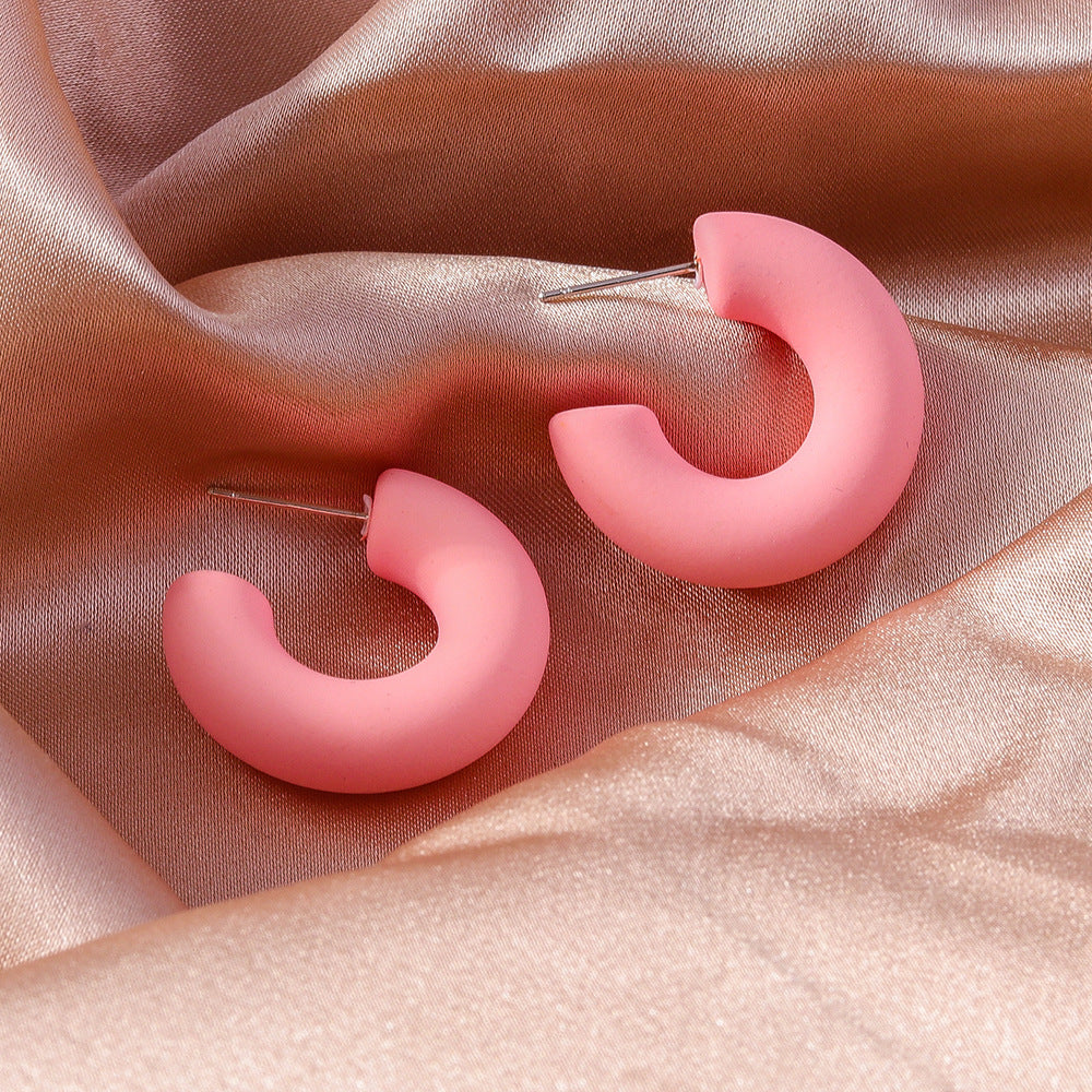 Hollow Arc Fashion Creative Design Temperament Earrings