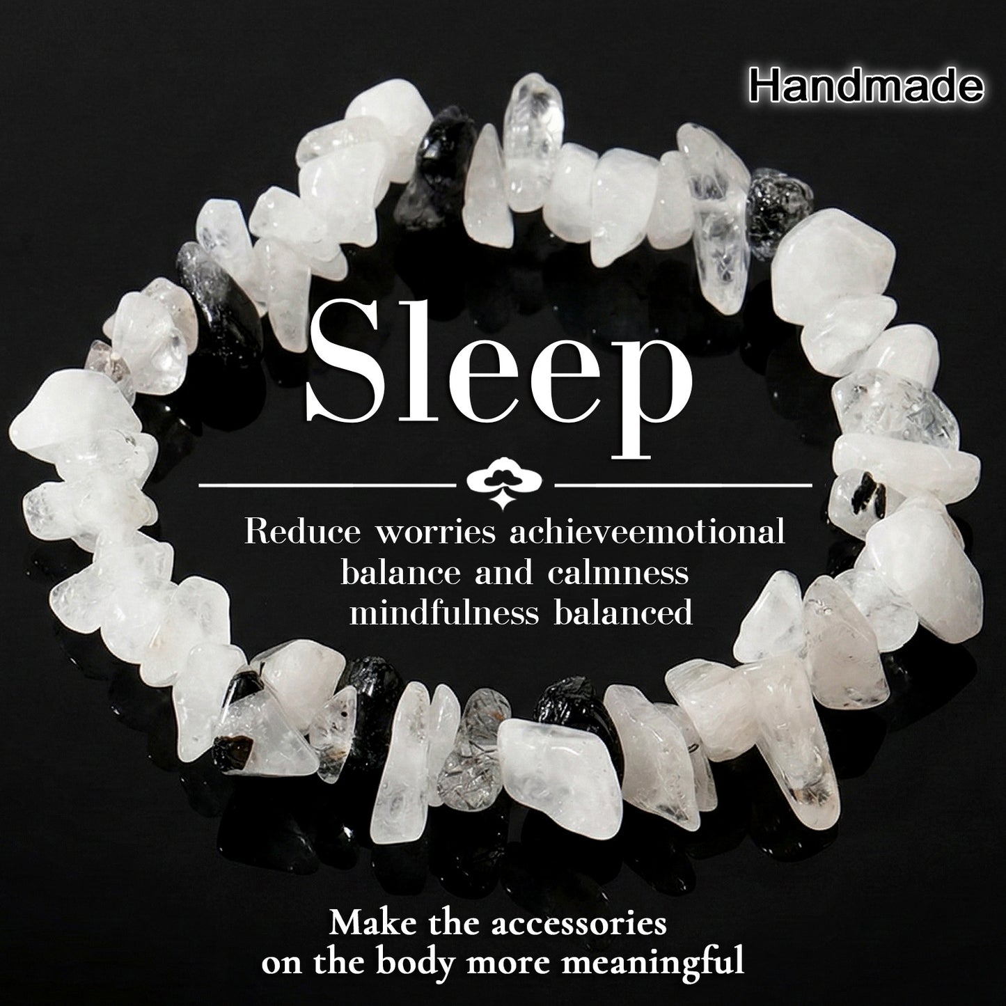 Multicolor Natural Stone Irregular Design Daily Bracelet