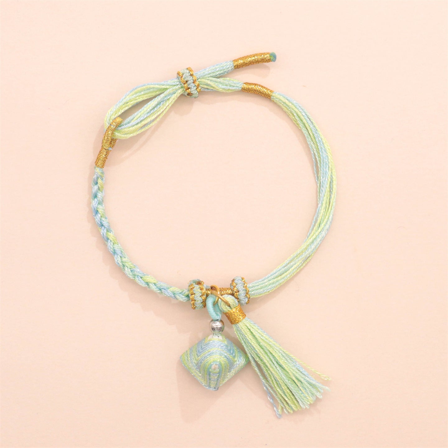 Festival Colorful Rope Carrying Strap Handmade Woven Bracelet