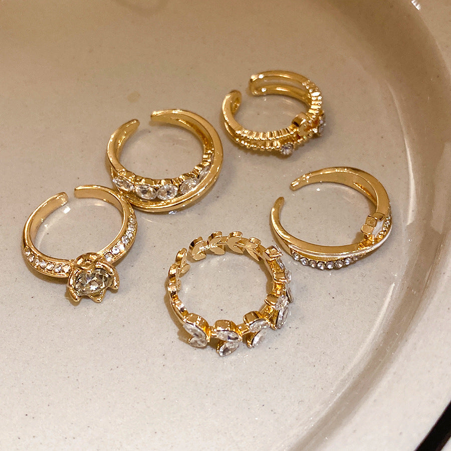 Flower Wheat Open Niche High Sense Index Finger Daily Commuting Bracelets