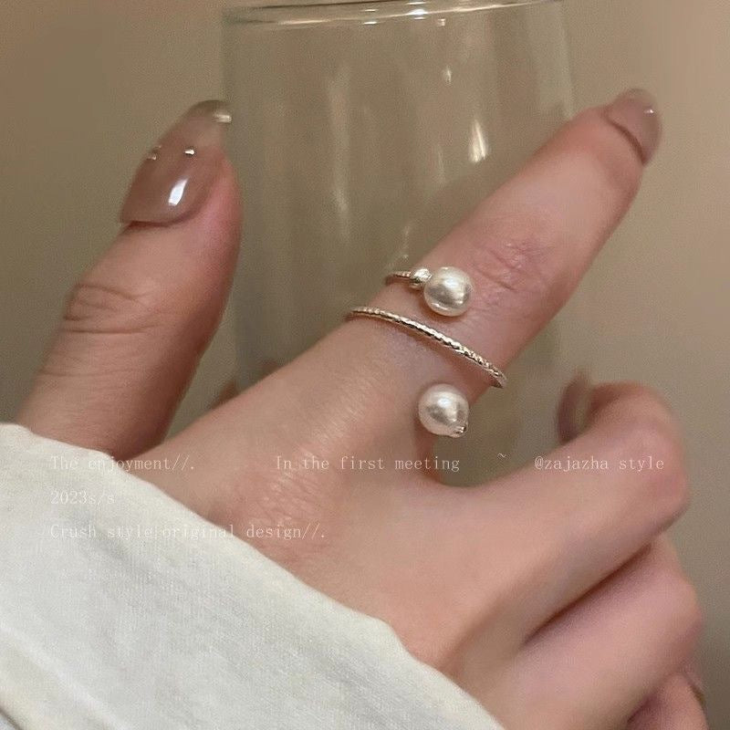 Heart Pink Gradient Hollow Butterfly Summer Beautiful Good-looking Rings