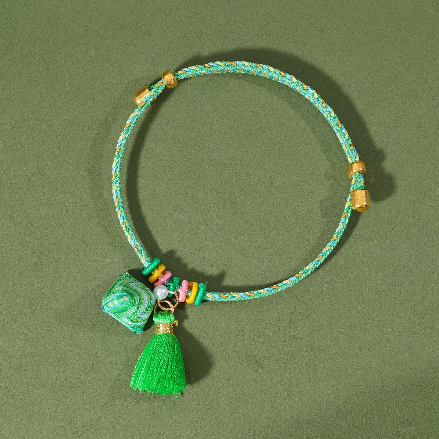 Festival Colorful Rope Ethnic Style Hand-woven Adult Small Sachet Carrying Bracelet
